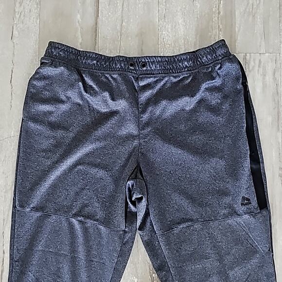RBX Mens Jogging Pants Elastic Waist Two Pocket One Deep w/Zipper Gray Size XL - Picture 3 of 8